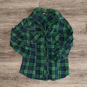 Forever 21 collared flannel button down